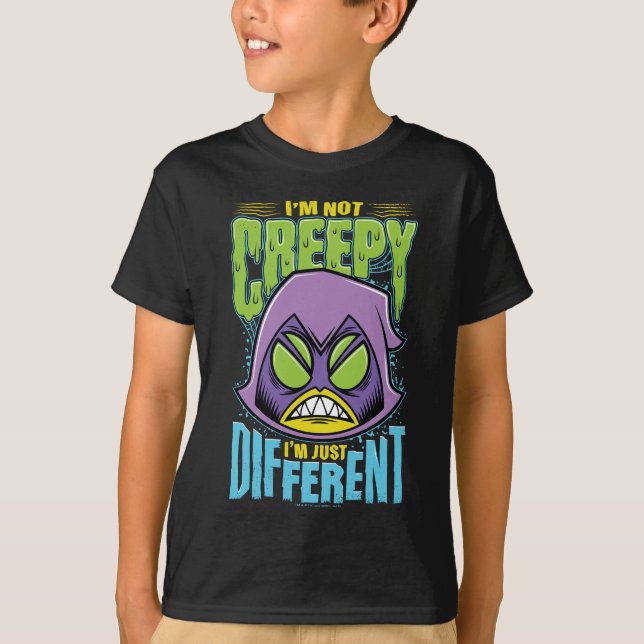 T-shirt Teen Titans Go! | Raven "Não assustador sou difere (Frente)