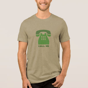 T-shirt Telefone Verde Icônico Estilista Me Chame De Todas