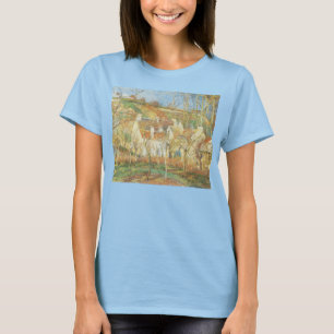 T-shirt Telhados Vermelhos, Canto de uma Aldeia, Inverno p