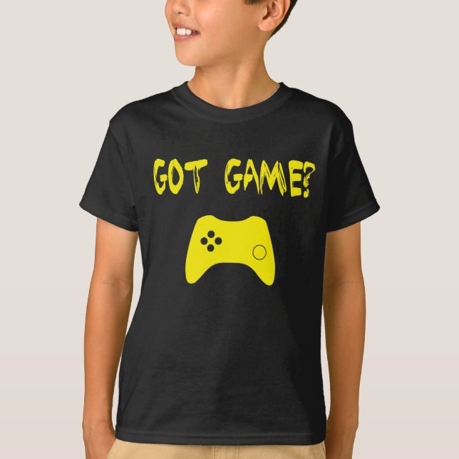 T-shirt Tem Jogo? Engraçado Jogador Tee (Frente)