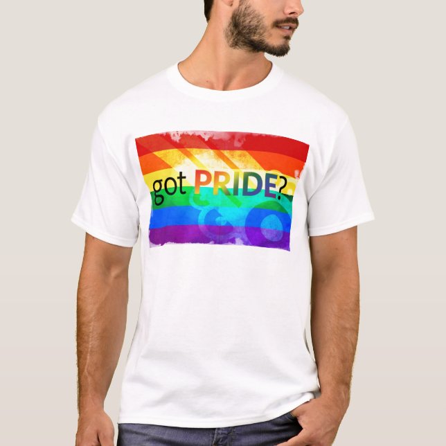 T-shirt Tem Sinalizador LGBT do Orgulho (Frente)