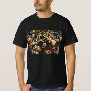 T-shirt Tema de festa sofisticada de Hollywood antigo com 