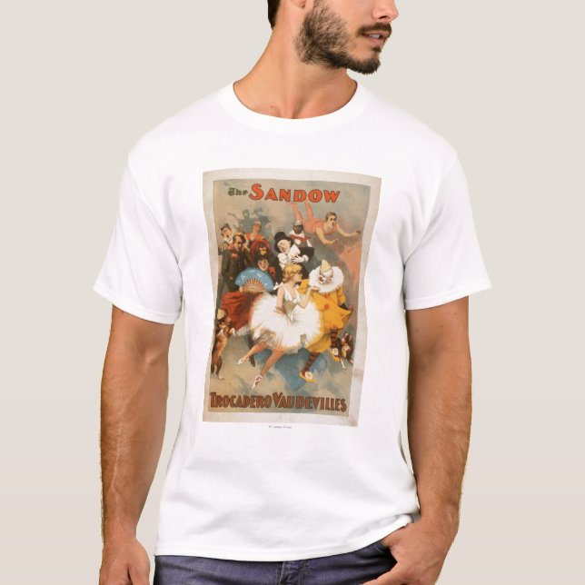 T-shirt Tema do carnaval dos vaudevilles de Sandow (Frente)