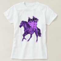 Tema Fantasia Púrpura Pegasus Cavalo Asalado