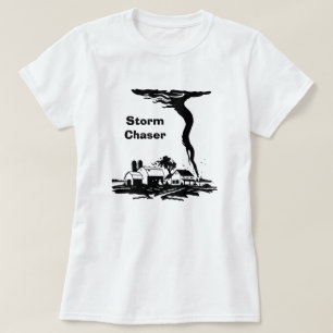 T-shirt Tempestade Chaser Tornado Twister Meteorologia Cli