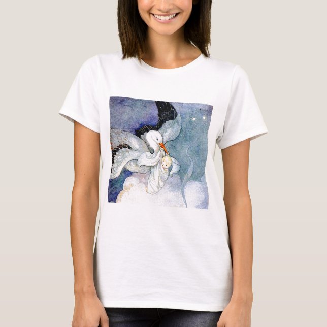 T-shirt Tempestade e bebê (Frente)