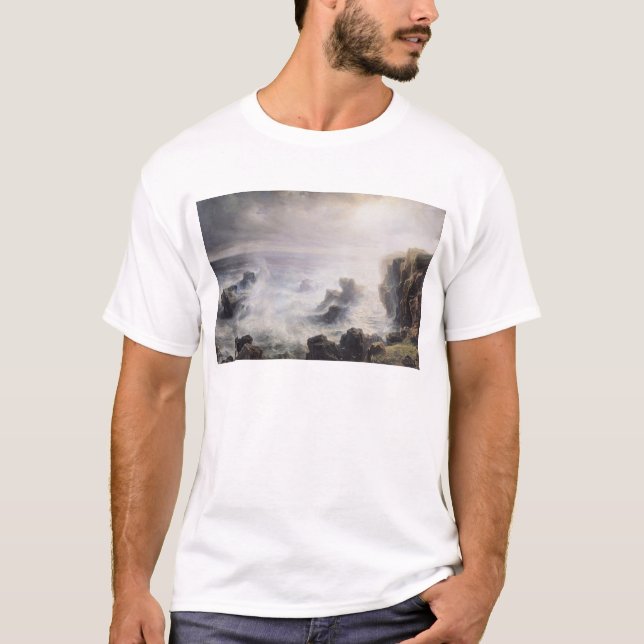 T-shirt Tempestade fora da costa do Belle-Ile (Frente)