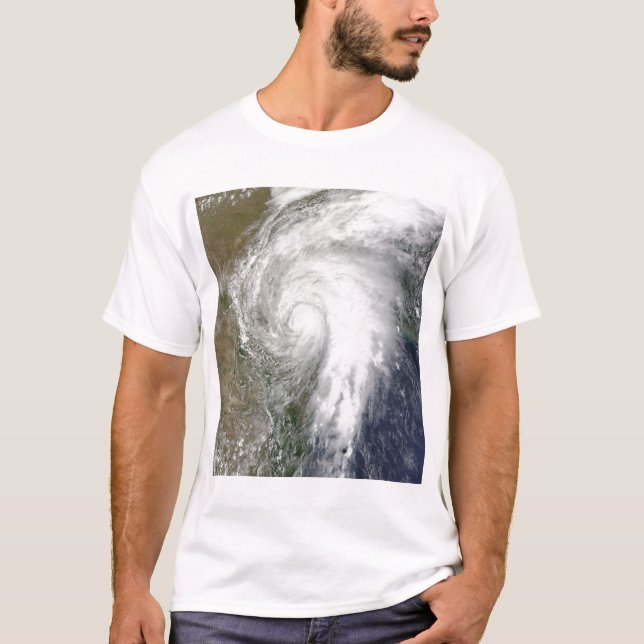 T-shirt Tempestade tropical Hermine sobre o Texas (Frente)
