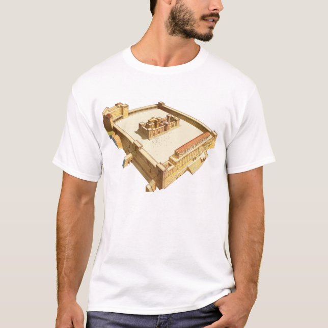 T-shirt Templo em Jerusalem. O templo de Herod (Frente)