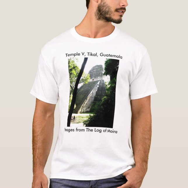 T-shirt Templo V, Tikal, Guatemala (Frente)