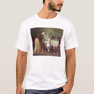 T-shirt Tempo de pequeno almoço - jogos da manhã (óleo 