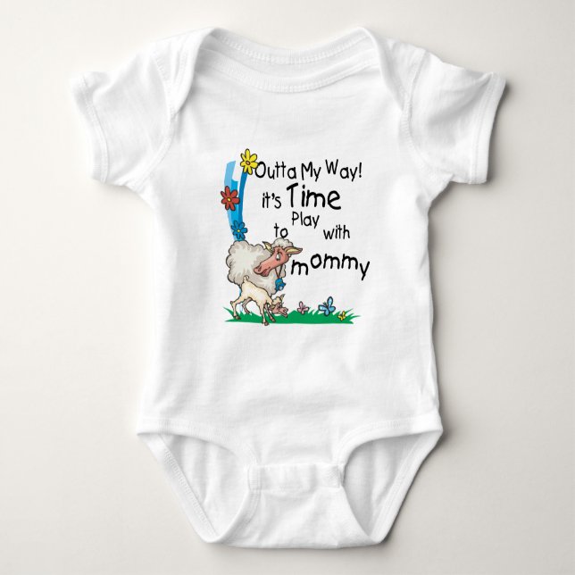 T-shirt Tempo para jogar com a Mamãe2 (Frente)