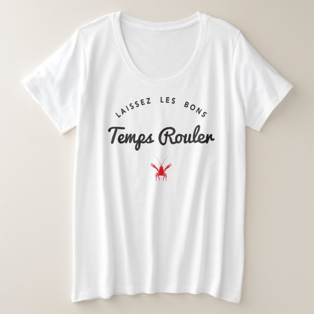 T-shirt Temps Rouler dos Bons de Laissez Les (Frente do Design)