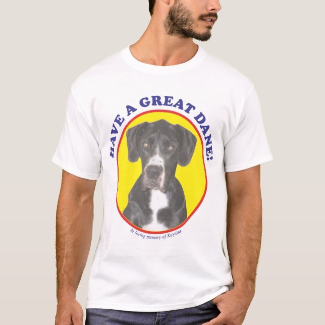 T-shirt Tenha great dane! (Frente)