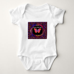 T-shirt Tenha um belo dia com Designs de borboletas infini
