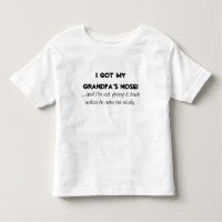 "Tenho o nariz do meu avô" Crianças/Camisas de Beb