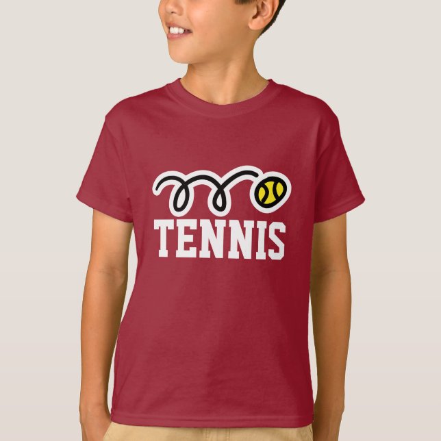 T-shirt Tênis para jovens | Vestuário desportivo para cria (Frente)