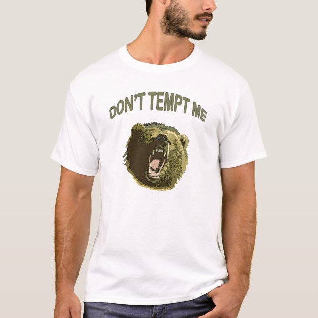 T-shirt Tente-me urso (Frente)