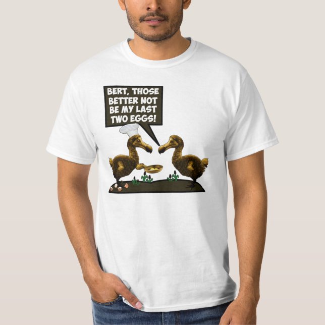 T-shirt Teoria cómico da extinção do dodo (Frente)