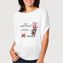 T-shirt Terapeuta da massagem
