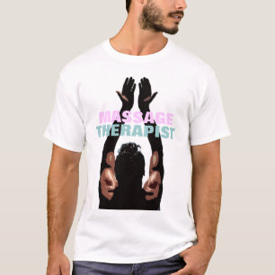 T-shirt Terapeuta da massagem que alcança acima