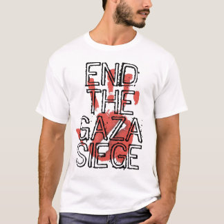 T-shirt Termine o cerco de Gaza
