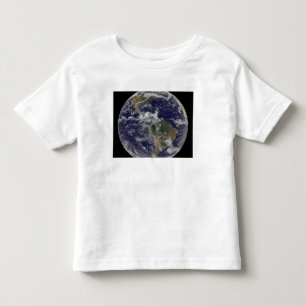 T-shirt Terra completa que mostra America do Norte e Amer