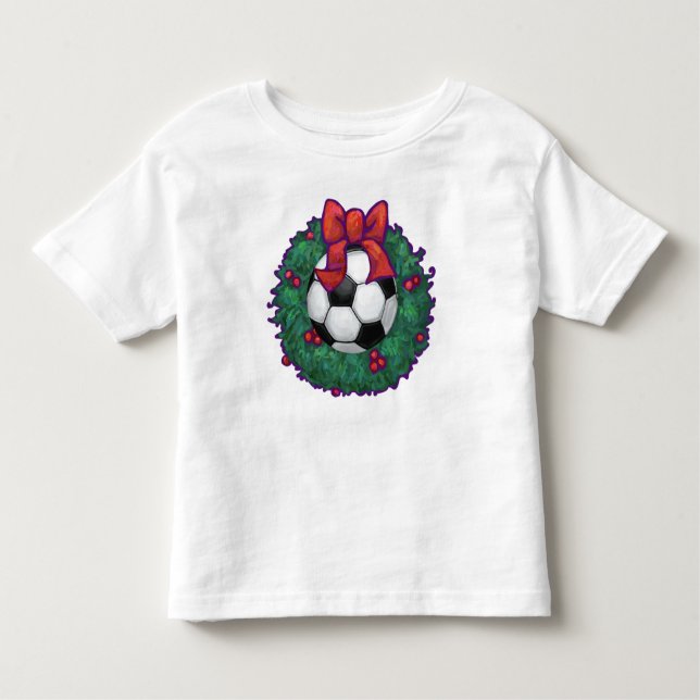 T-shirt Terra de Natal da Bola de Futebol (Frente)