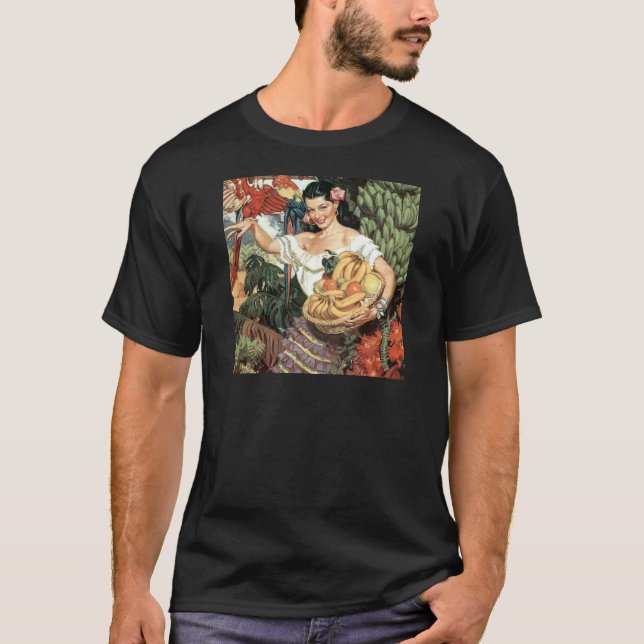 T-shirt Terra do esplendor tropical (Frente)