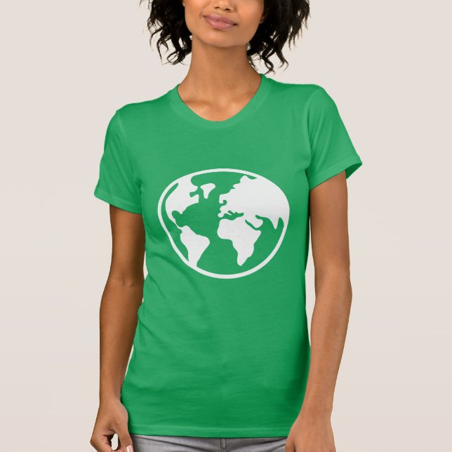T-shirt Terra do planeta (Frente)
