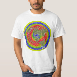 T-shirt Terra lisa 1 corrente da temperatura & da água da