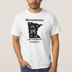 T-shirt Terra Mineskeeta de Mosquitos Funny MN T Shirt
