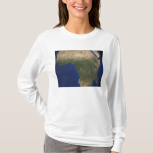 T-shirt Terra que mostra a cobertura do solo sobre África