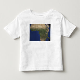 T-shirt Terra que mostra a cobertura do solo sobre África