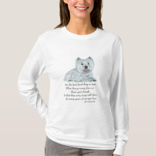 T-shirt Terrier Branco das Terras Altas Ocidentais Lembran