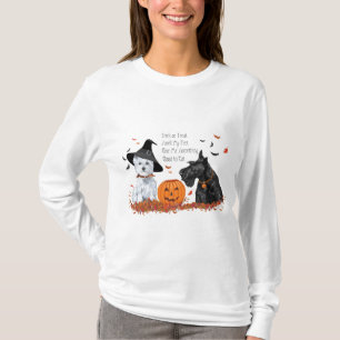 T-shirt Terriers Escoceses e West Highland White no Hallow