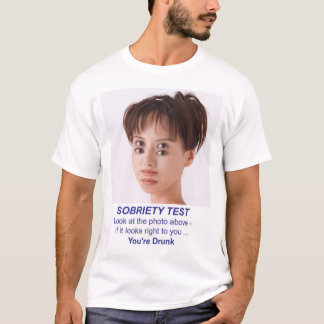 T-shirt teste da sobriedade