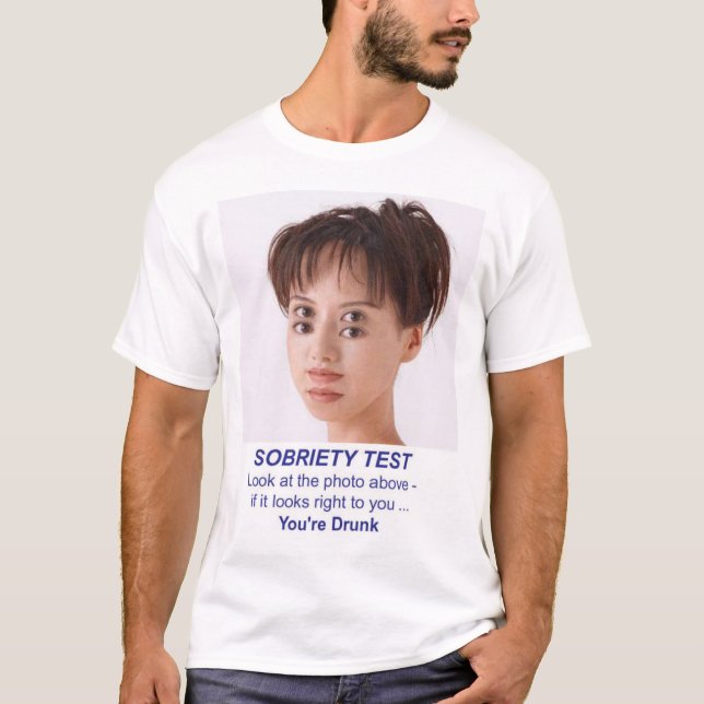 T-shirt teste da sobriedade (Frente)