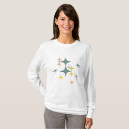 T-shirt Teste padrão atômico moderno de Eames Starbursts