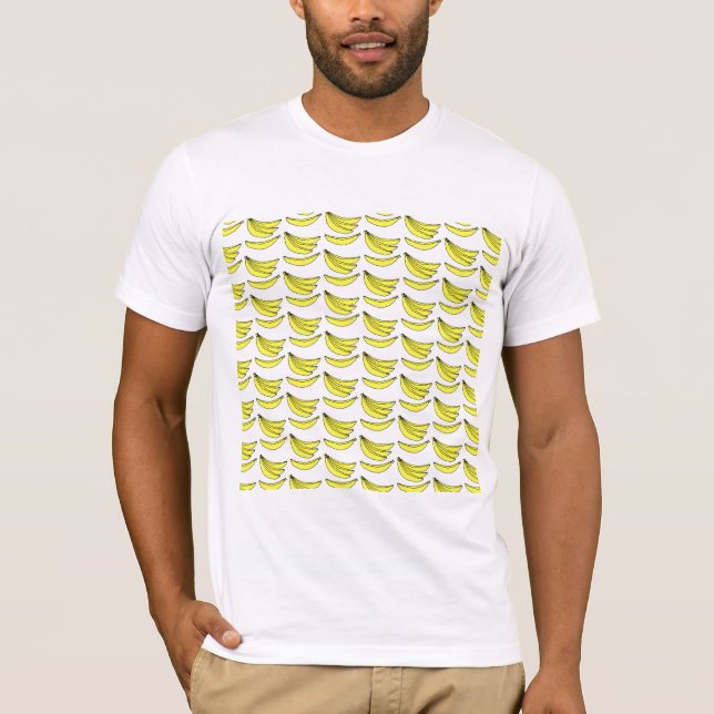 T-shirt Teste padrão da banana (Frente)