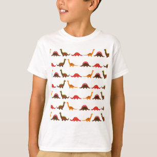 T-shirt teste padrão do dinossauro