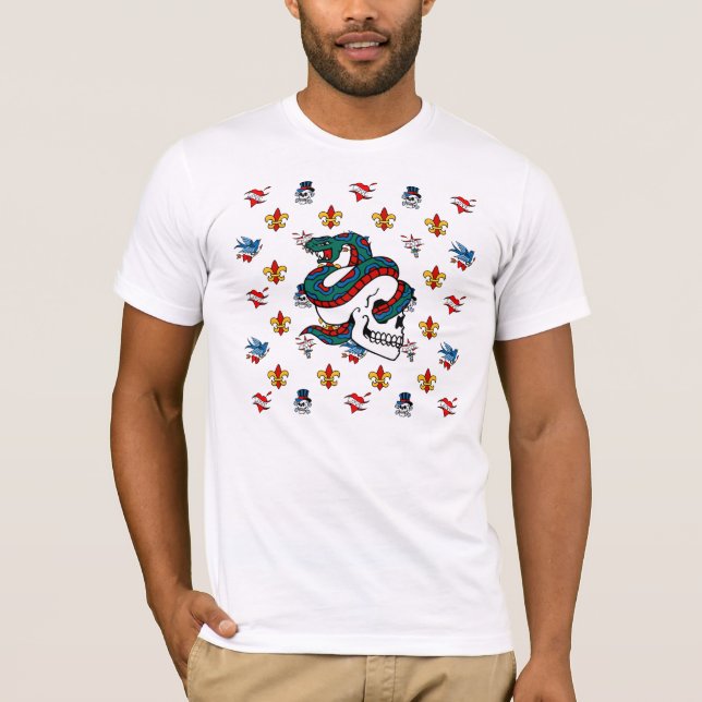 T-shirt teste padrão do tatuagem (Frente)