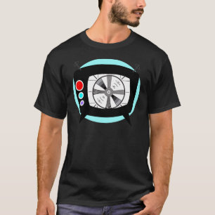 T-shirt Teste padrão retro da tevê e de teste