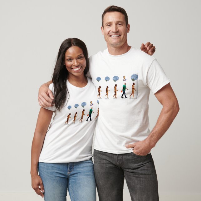 T-shirt Teto Branco LS - Jogando através da cara (Unissex)