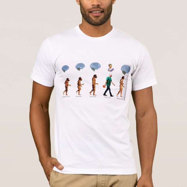 T-shirt Teto Branco SS - Jogando através da cara (Frente)