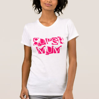 T-shirt Teto de Super Mãe rosa
