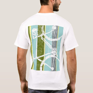 T-shirt Teto legal de Bicicleta com faixas verticais