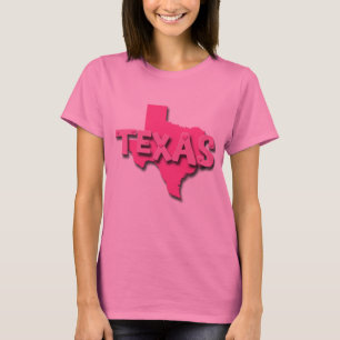 T-SHIRT TEXAS COR-DE-ROSA