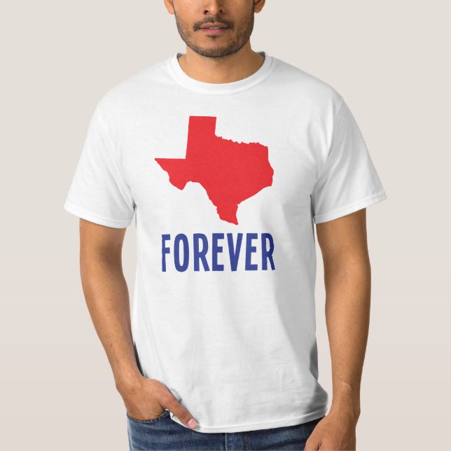T-shirt Texas para sempre (Frente)