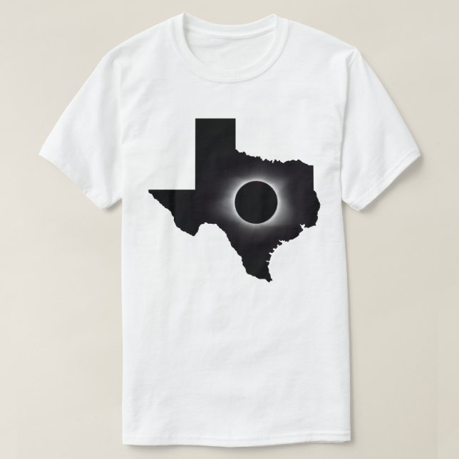T-Shirt Texas Solar Eclipse Total 2024 (Frente do Design)